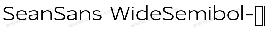 SeanSans WideSemibol字体转换